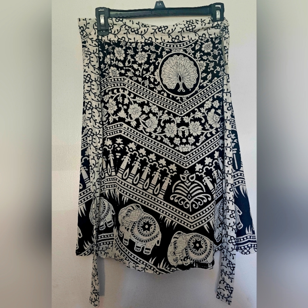 Elephant design Wrap skirt